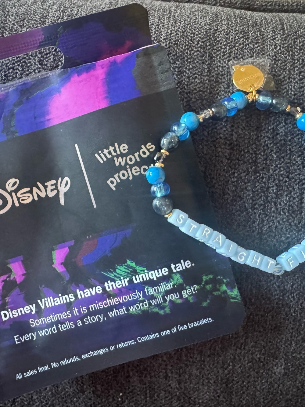 Disney Little Words Project Mystery Villains Bracelet - HADES